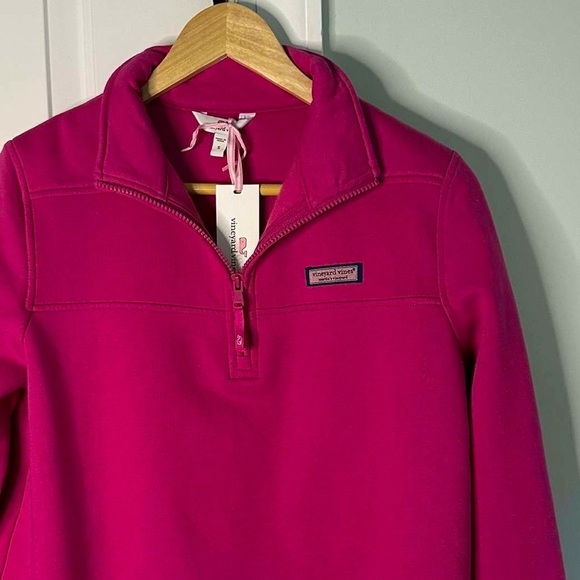 Vinyard Vines-Surf Terry Shep Shirt-size Small-berry relaxed fit-NWT - Picture 8 of 9